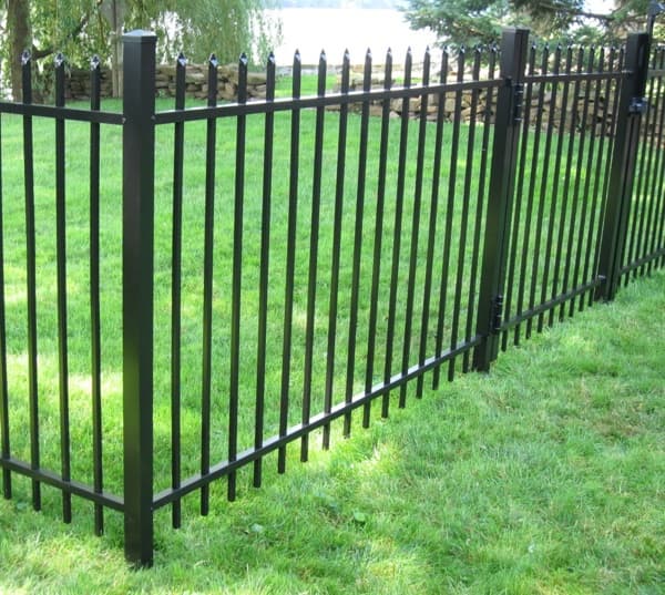 Aluminum picket fence for garden or home protection